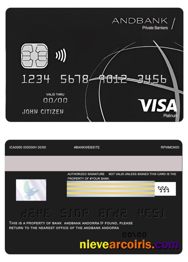 Andorra Andbank visa platinum card